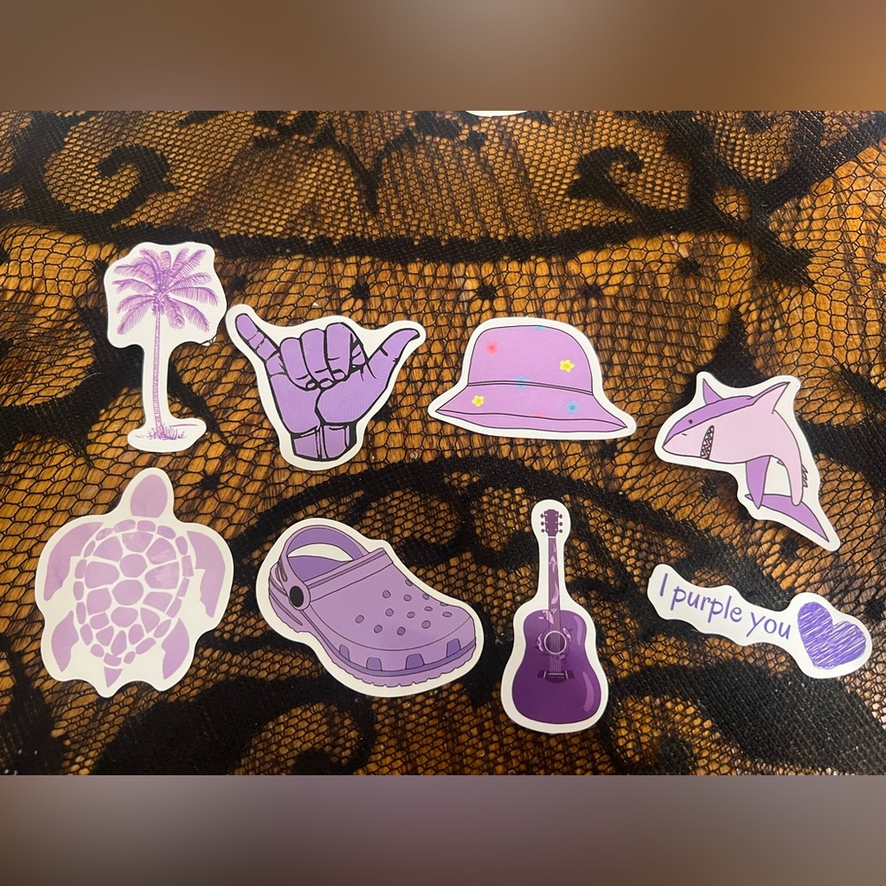 3 for $12 Purple Themed Sticker Set
